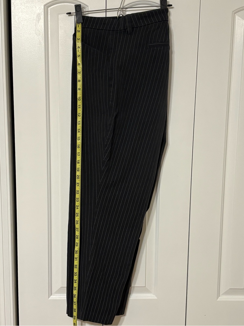 Old Navy- Size 24 Black Pinstripe Pixie Pants